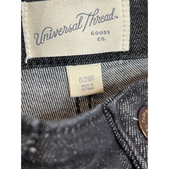 Universal Thread High Rise Skinny Jeans Black Size 6 28R Smooths & Sculpts - Picture 3 of 6